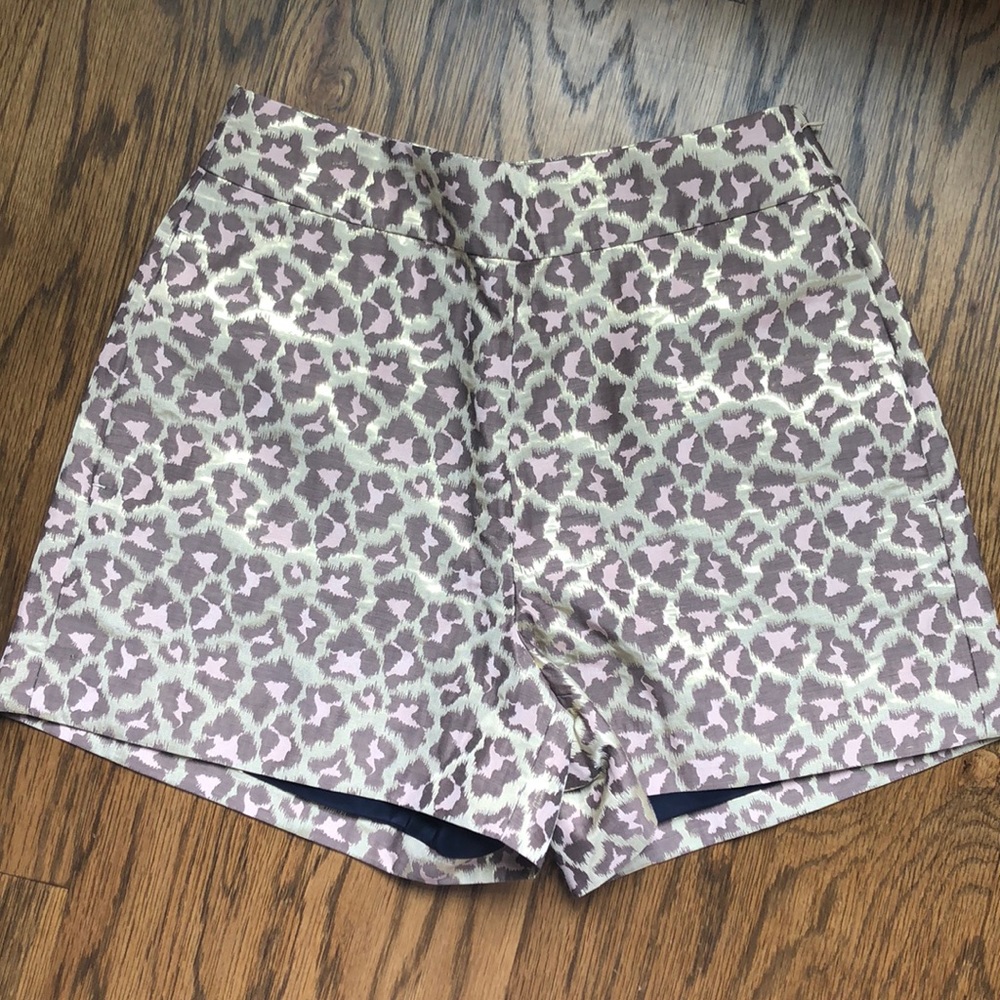 J Crew leopard shorts